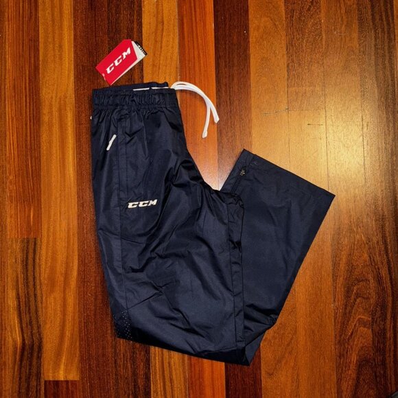 Men's SMALL~ CCM TEAM HOCKEY "True Navy" Blue Active/Warm-Up Pants #5591 ~ NWT! - Picture 1 of 4